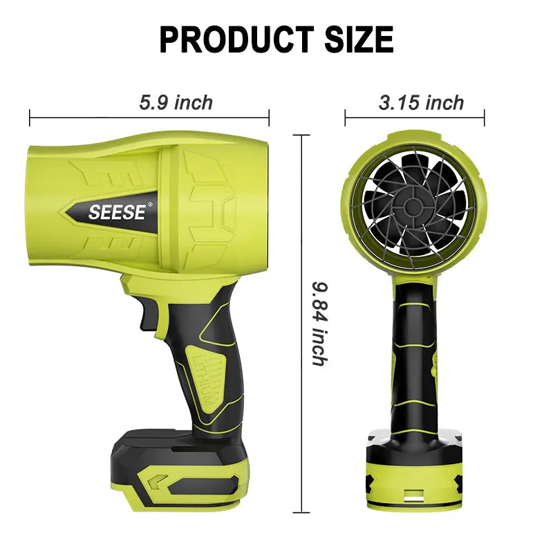 Unleash the Power of the Seese Turbo Jet Blower - Your Ultimate Leaf and Snow Cleaning Companion!