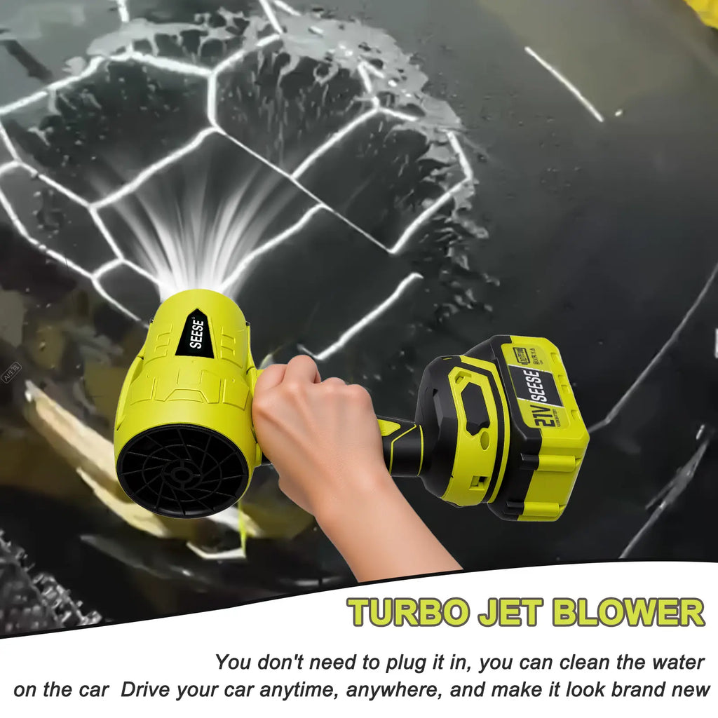 Unleash the Power of the Seese Turbo Jet Blower - Your Ultimate Leaf and Snow Cleaning Companion!