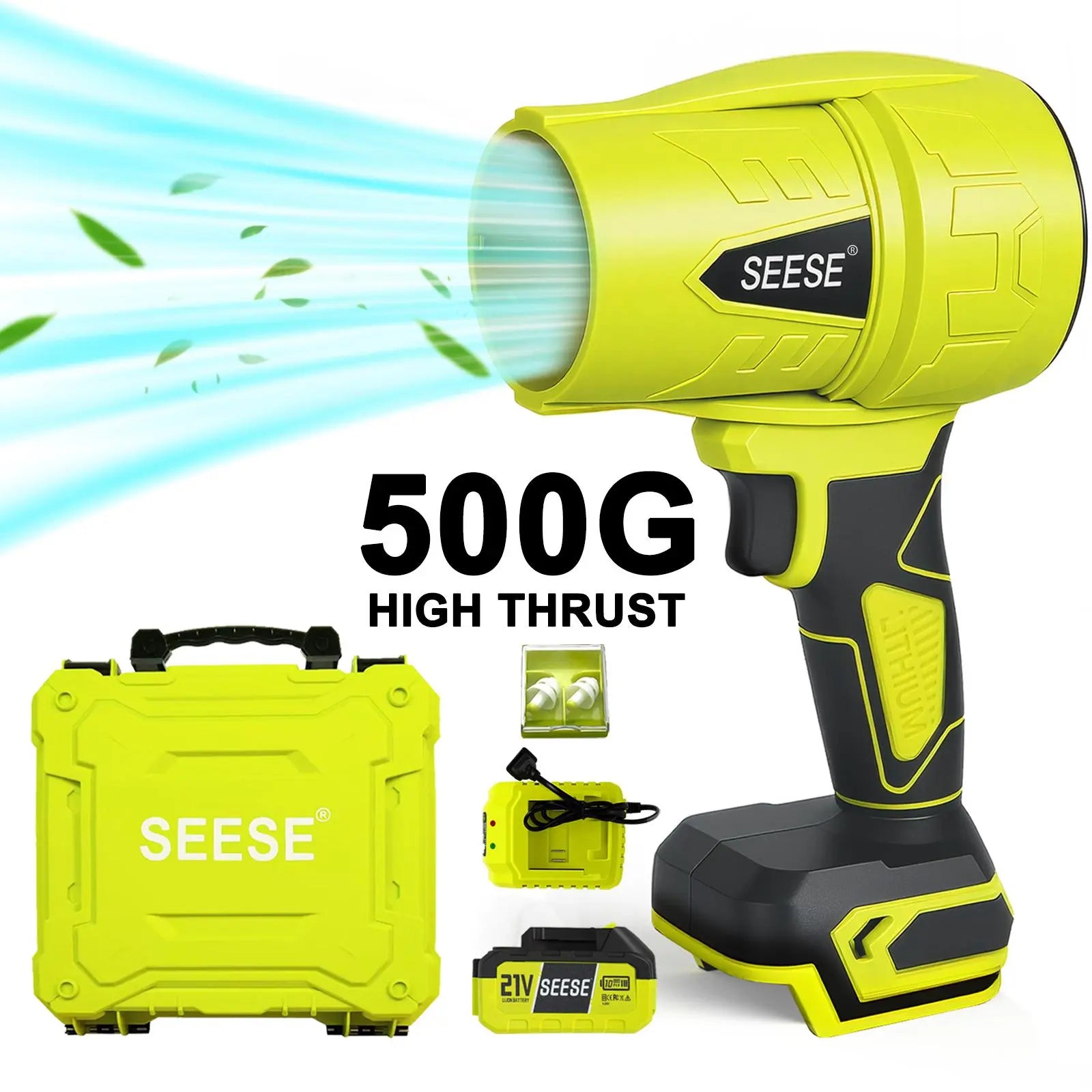 Unleash the Power of the Seese Turbo Jet Blower - Your Ultimate Leaf and Snow Cleaning Companion!
