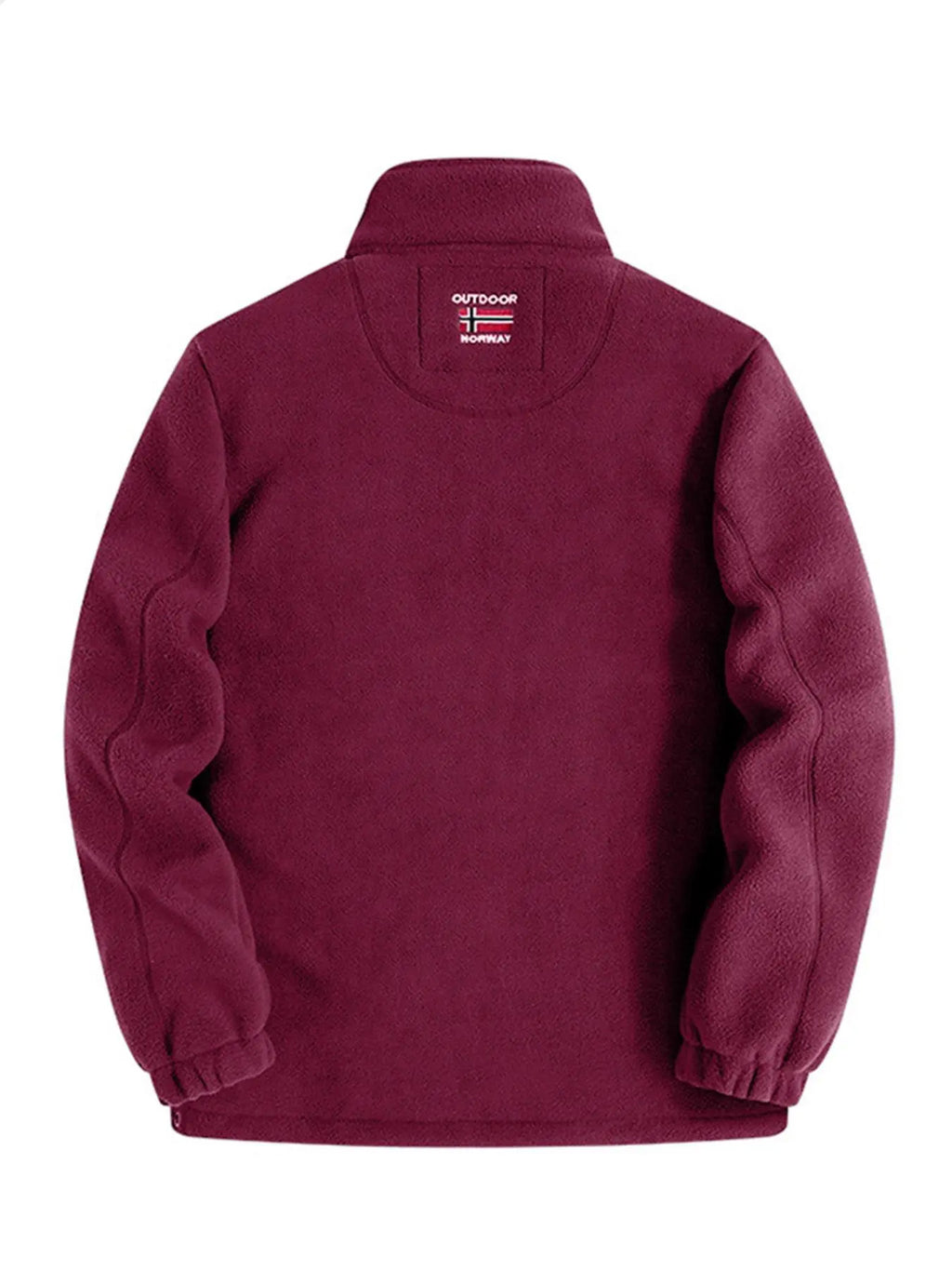 Elevate Your Style with the Men's Letter Embroidery Fleece Jacket - The Perfect Casual Zip-Up for Fall & Winter Adventures