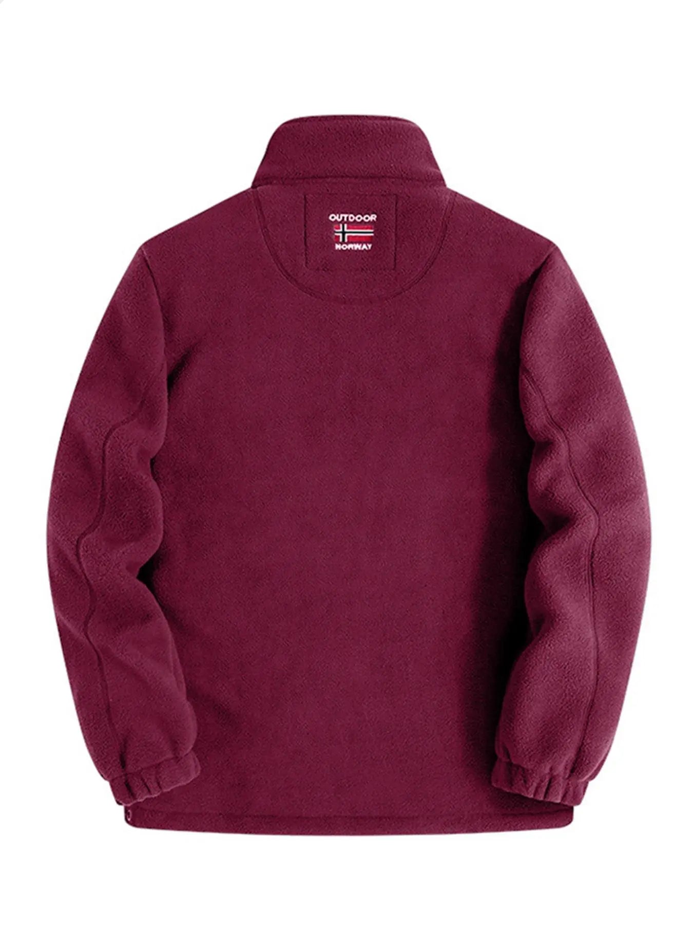 Elevate Your Style with the Men's Letter Embroidery Fleece Jacket - The Perfect Casual Zip-Up for Fall & Winter Adventures