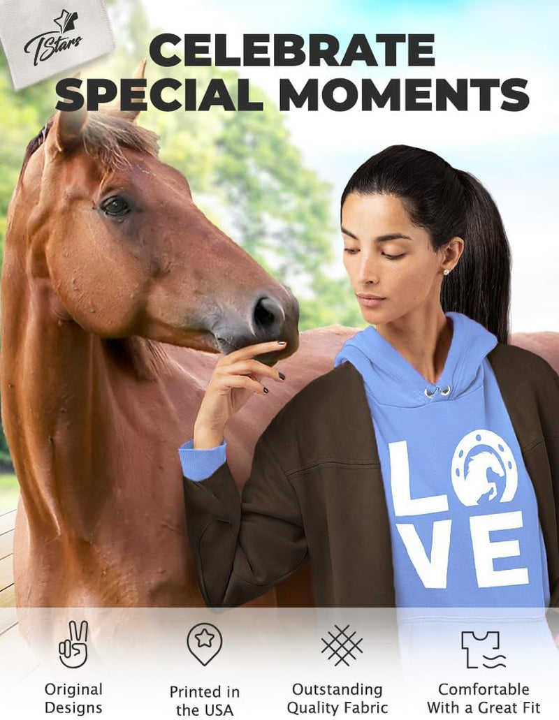 Leave Me Alone I'M Only Talking to My Horse Hoodie Teen Girls & Women Gift for Riders and Equestrian Fans