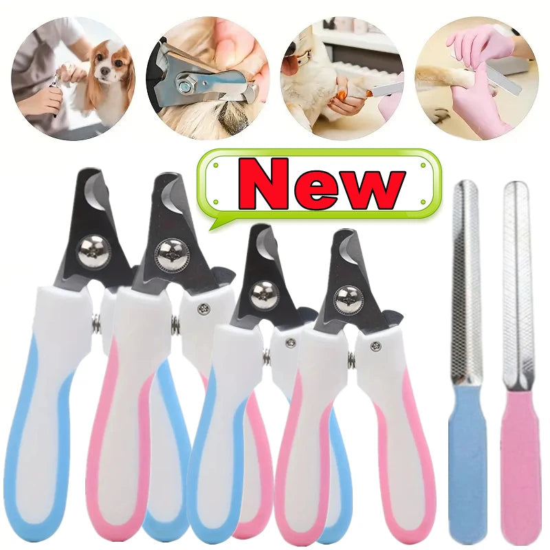 New Dog Nail Clipper Scissors Kitten Nail Toe Claw Clippers Trimmer Labor-Saving Grooming Tools for Animals General Pet Supplies