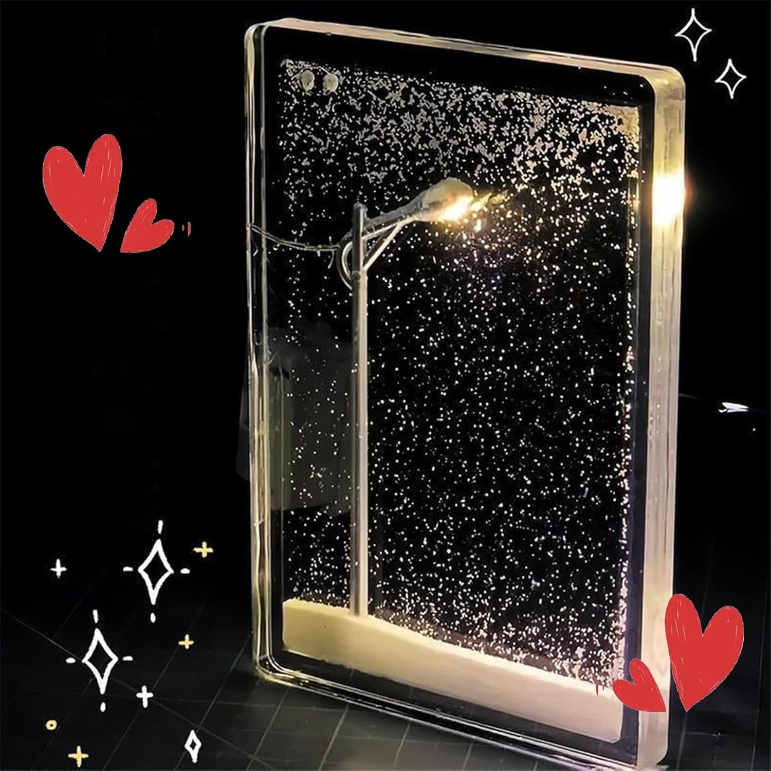 Create Your Own Enchanting Snowfall Lamp: Handmade Night Light Streetlamp DIY Kit (2 Sets)