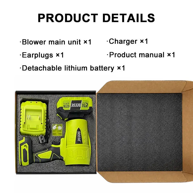 Unleash the Power of the Seese Turbo Jet Blower - Your Ultimate Leaf and Snow Cleaning Companion!