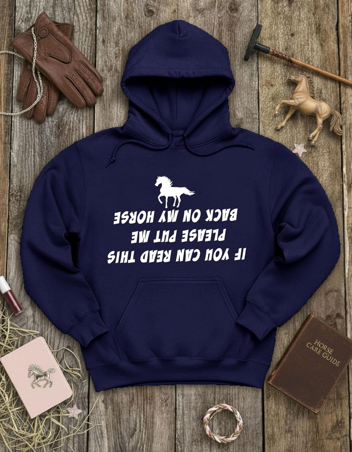 Leave Me Alone I'M Only Talking to My Horse Hoodie Teen Girls & Women Gift for Riders and Equestrian Fans